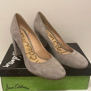 Sam Edelman suede block heels